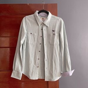 Black Dog button up size s in mint green